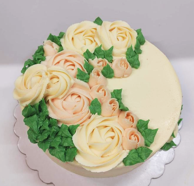 How to make Pastel Ombre Buttercream Flower Bouquet Cake